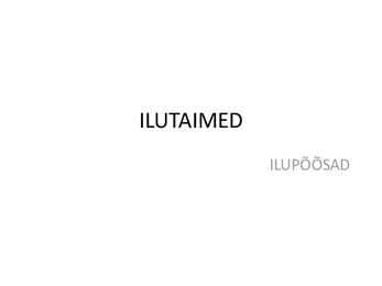 Ilupõõsad
