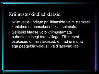 Erlised materjalid ja nende omadused #5