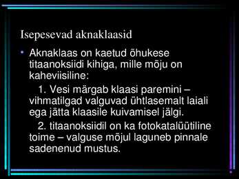 Erlised materjalid ja nende omadused #6
