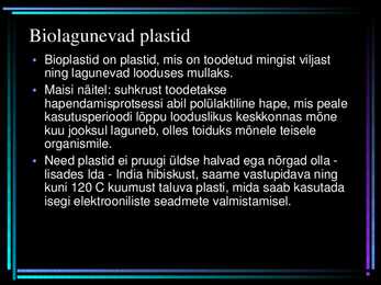 Erlised materjalid ja nende omadused #9