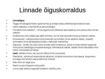 Linnad ja kaubandus keskaegses Eestis #2