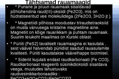 Keemia slaidi töö rauast #4