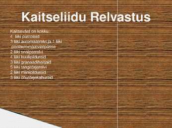 Kaitseliidu relvastus ja tehnika #2
