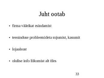 Klienditeenindus ja teeninduskultuur #33