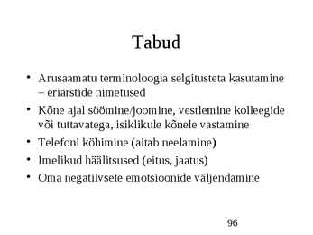 Klienditeenindus ja teeninduskultuur #96