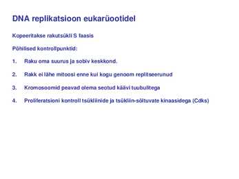DNA replikatsioon #20