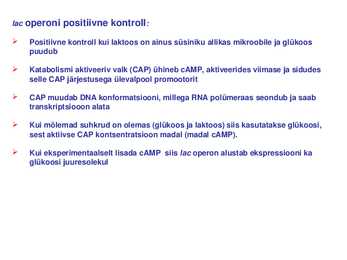 Geeni regulatsioon prokarüootidel #20