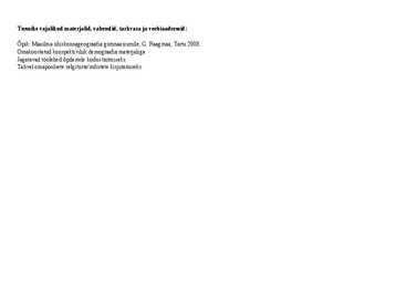 Pedagoogika ülddidaktika tunniettevalmistus #2