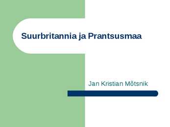 Suurbritannia ja Prantsusmaa