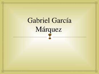 Gabriel García Márquez