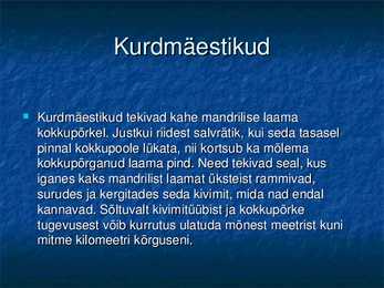 Mäestike teke #4
