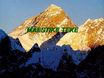 Mäestike teke