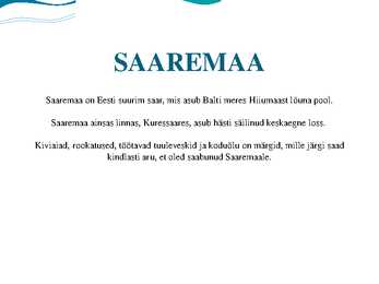 Saaremaa majutusettevõtted #2