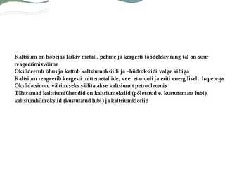 Kaltsiumi esitlus #3