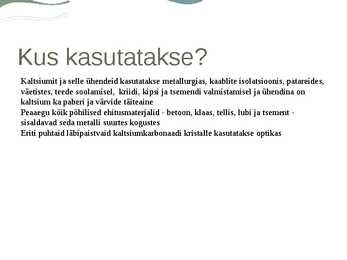 Kaltsiumi esitlus #5