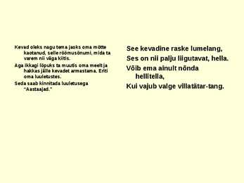 Marie Underi ja Henrik Visnapuu luule ja eluloo võrdlus #8