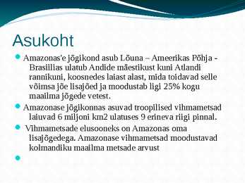 Amazonas e jõgikond vihmametsade hävimine #2