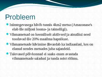 Amazonas e jõgikond vihmametsade hävimine #8