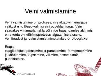 Veini koolitus #23