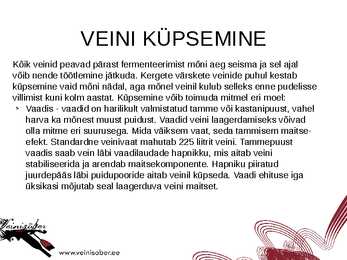 Veini koolitus #27