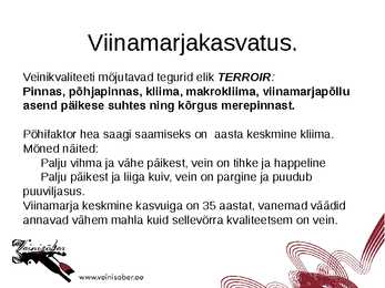 Veini koolitus #9