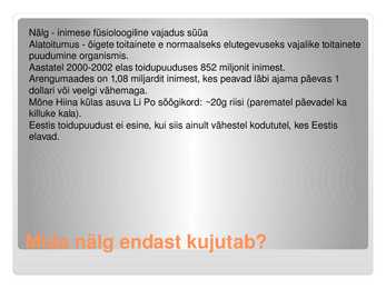 Toidupuudus #6