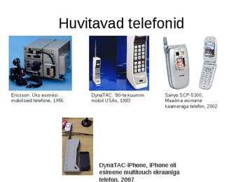 Mobiiltelefonid läbi aegade #11