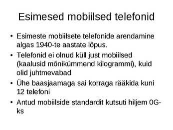 Mobiiltelefonid läbi aegade #3