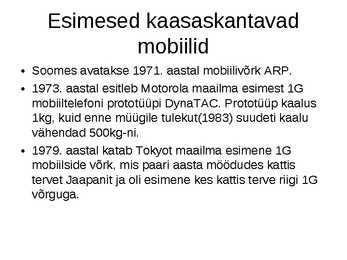 Mobiiltelefonid läbi aegade #7