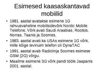 Mobiiltelefonid läbi aegade #8