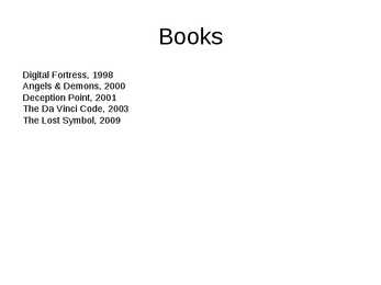 Dan Brown #6