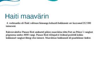 Haiti maavärin #4