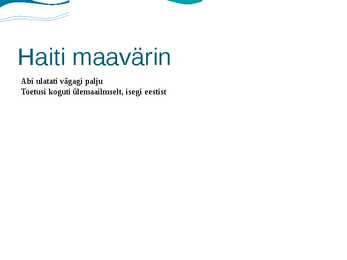 Haiti maavärin #6