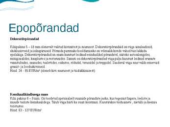 Epo--Marmoleum ja Pergo põrandad #5