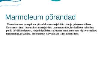 Epo--Marmoleum ja Pergo põrandad #6