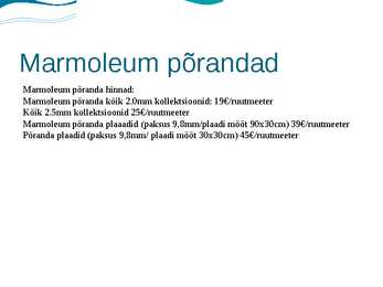 Epo--Marmoleum ja Pergo põrandad #8