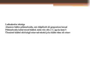 Motett #3