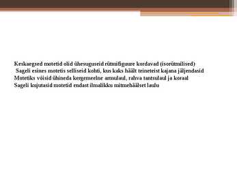 Motett #4