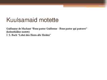 Motett #6