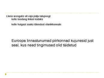 Keskaegne linn ja elu #5