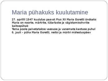 Püha Maria #6