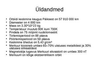 Merkuuri atmosfäär-ehitus-uurimislugu #2