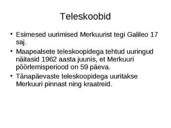 Merkuuri atmosfäär-ehitus-uurimislugu #7