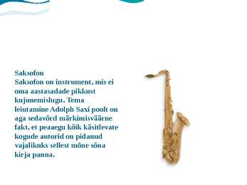 Saksofon #3