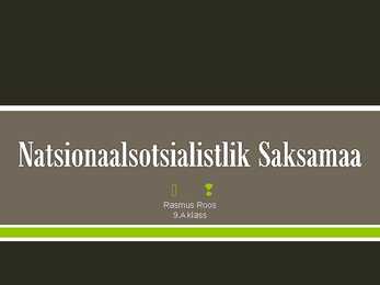 Natsionaalsotsialistlik Saksamaa