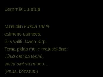 VASTSED HARALA ELULOOD - Mats Traat #5