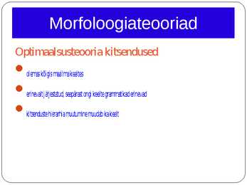Morfoloogia ja vormiõpetus #101