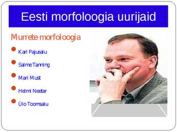 Morfoloogia ja vormiõpetus #107