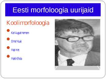 Morfoloogia ja vormiõpetus #108