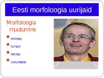 Morfoloogia ja vormiõpetus #110
